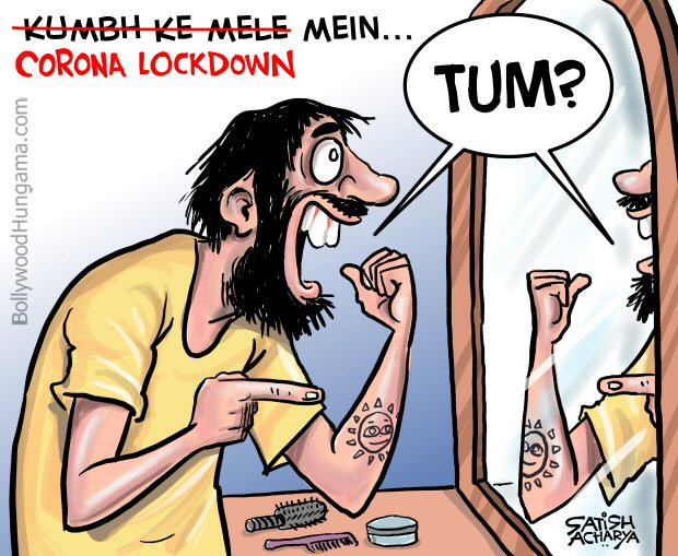 Bollywood Toons: Corona Lockdown mein…