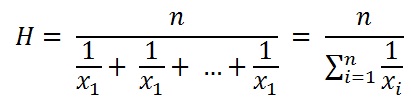 Harmonic Mean Formula