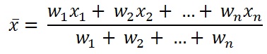 Weighted Mean Formula